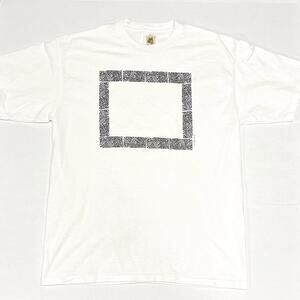 VTG Yo Wear T Shirt Single Stitch White Art Box Graphic Tee Boxxer USA Sz XL